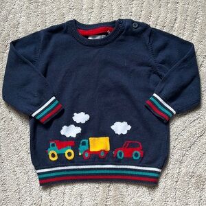 El Corte Ingles BABY Collection Cotton Sweater Trucks & Cars